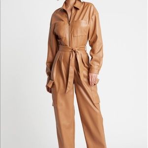 Vegan Leather Jumpsuit